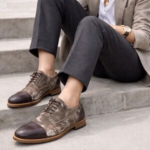 Taft Unisex Handmade Leather The Jack Tie Up Oxford M6 W8 EU39  NWOB